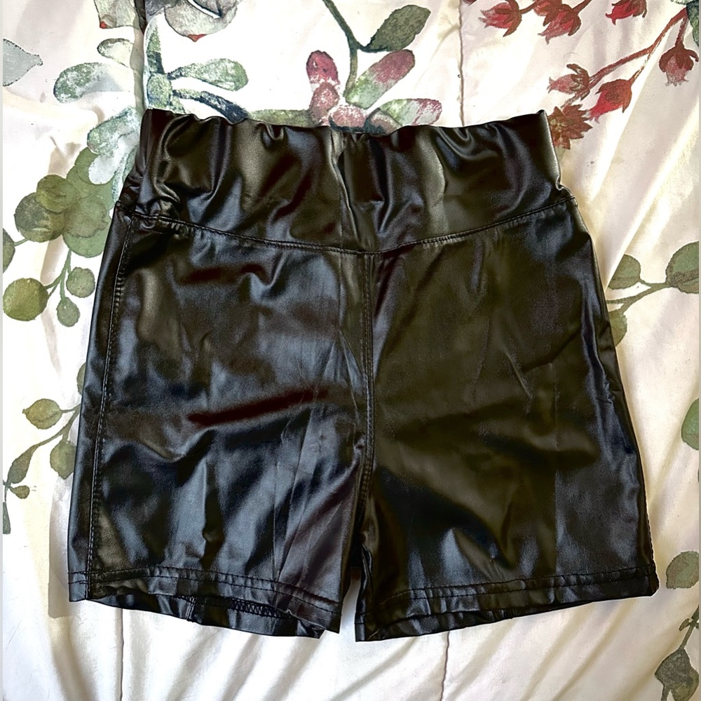 Leather High Waisted Shorts